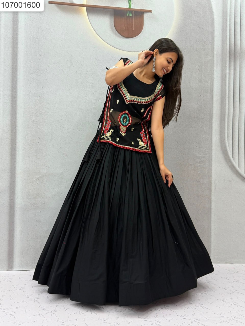 Black Elegance in Designer Lehenga 🖤✨ | Traditional Festive Look