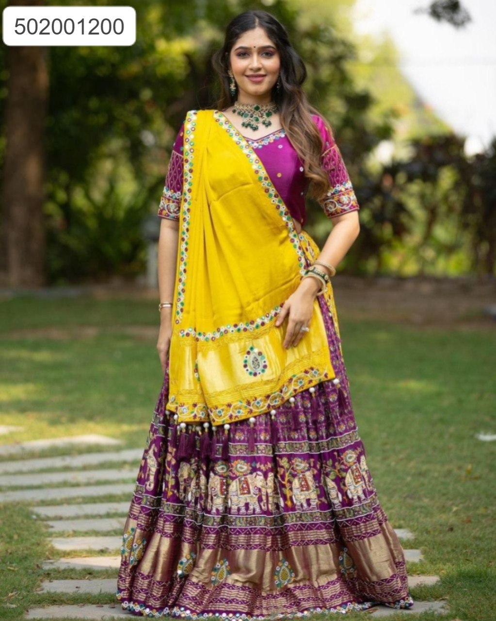 Regal Purple & Yellow Vibes 💜💛 | Gorgeous Traditional Look