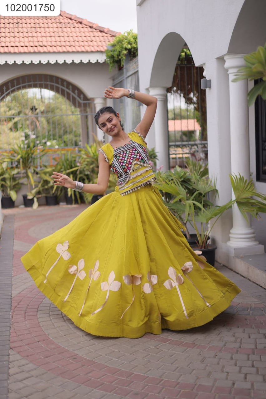 Designer Mirror-Work & Foil Print Lehenga Collection 💃✨ | Garba & Festive Special