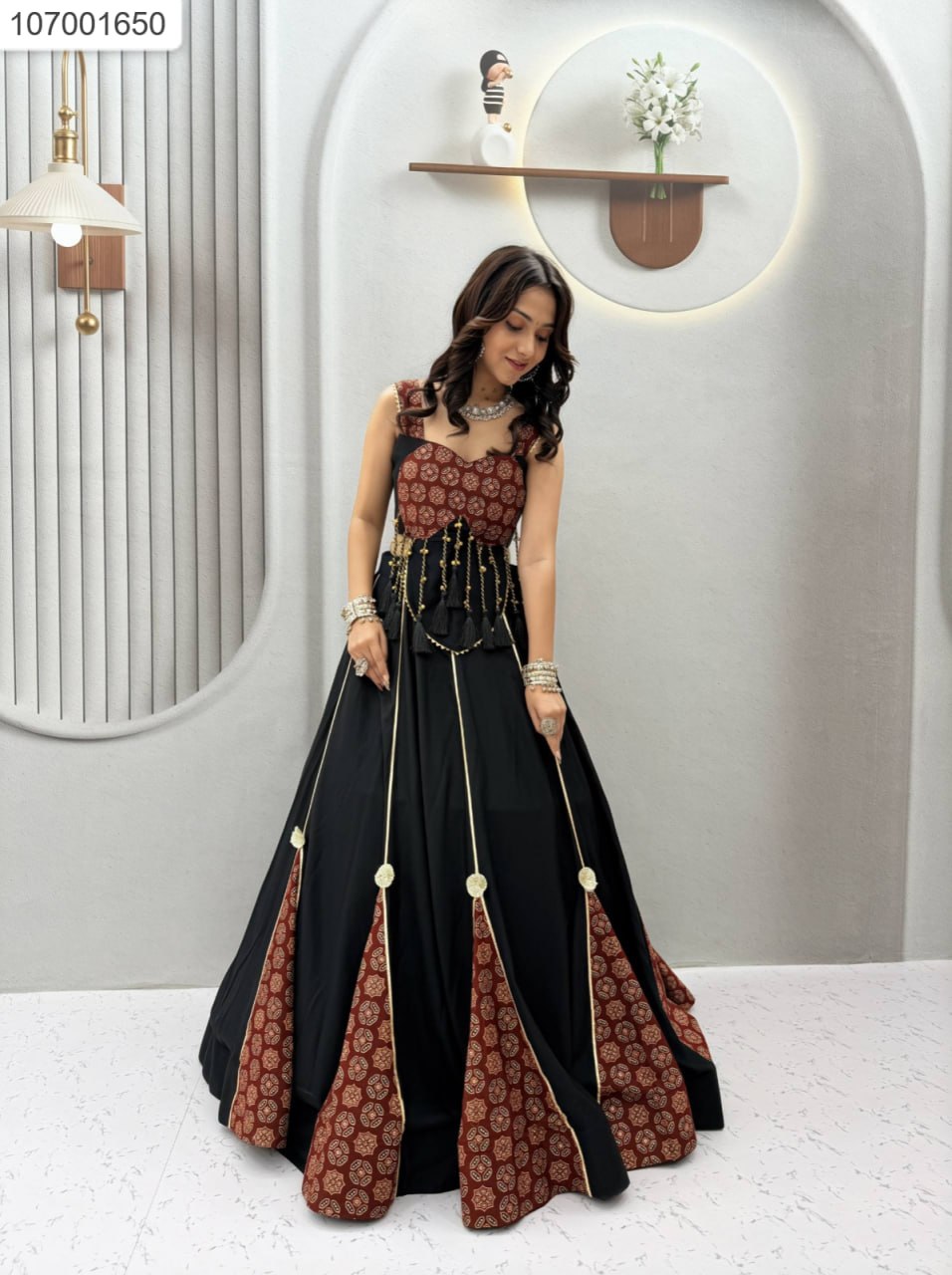 Black & Maroon Designer Lehenga 🖤✨ | Traditional Festive Look