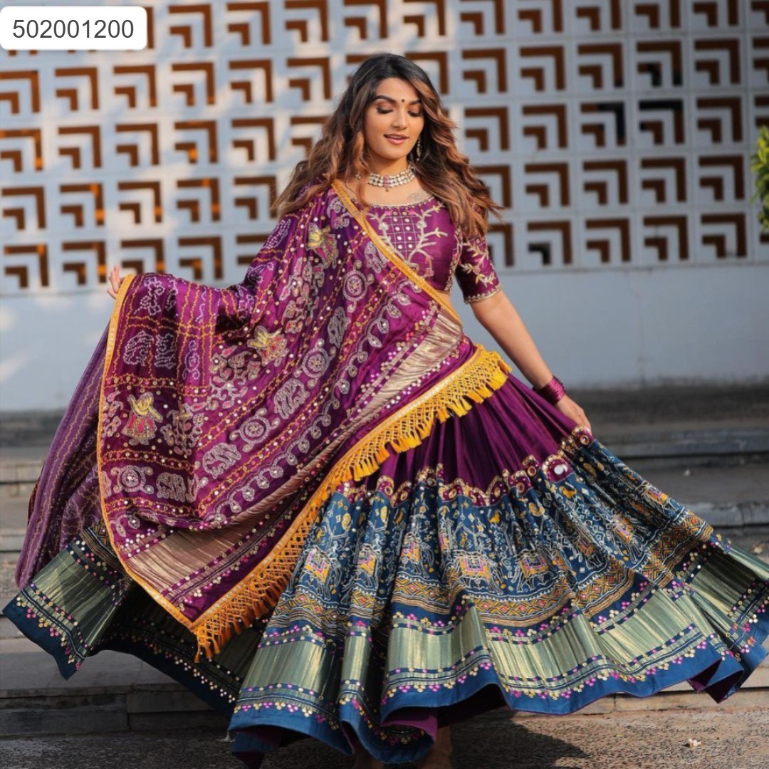 Royal Purple & Blue Elegance 💜💙 | Designer Traditional Lehenga